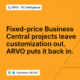 Fixed-price Business Central projects leave customization out. ARVO puts it back in.
